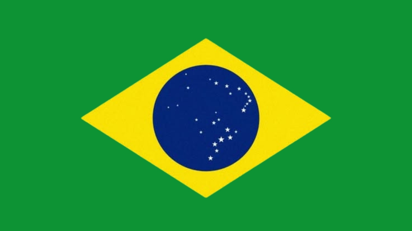 Como seria a bandeira do Brasil se as estrelas seguissem a posição real das capitais.